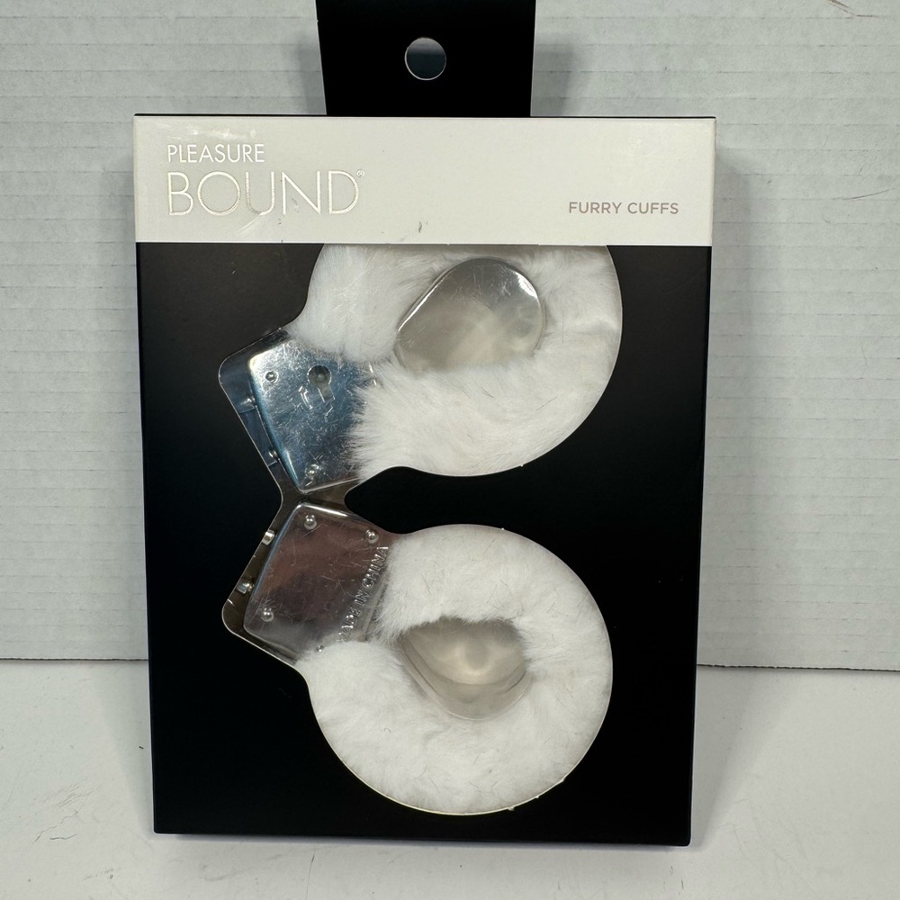 White Furry Handcuffs - Pleasure Bound